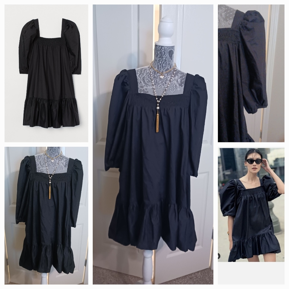 H&M Puff Sleeve midi dress